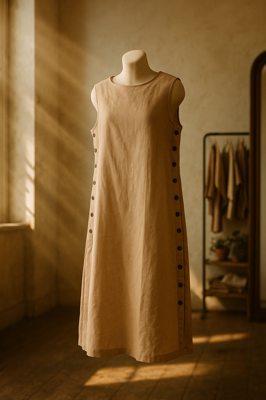 The Sandstone Buttoned Kurta Set